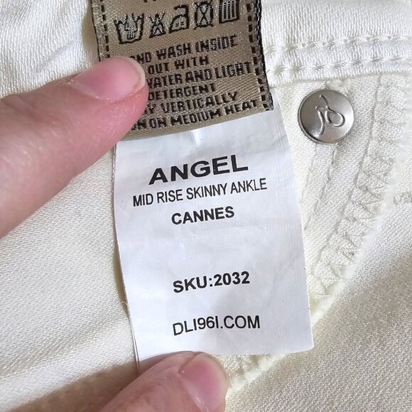 DL1961 Angel Mid-rise Ankle Skinny Stretch Jeans in Cannes Sz 28 - Picture 11 of 12